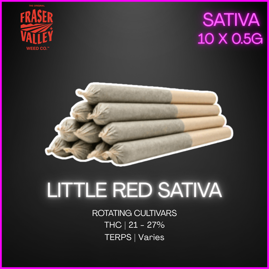 The Original Fraser Valley Weed Co. - Little Red Sativa Pre-Rolls - 2G