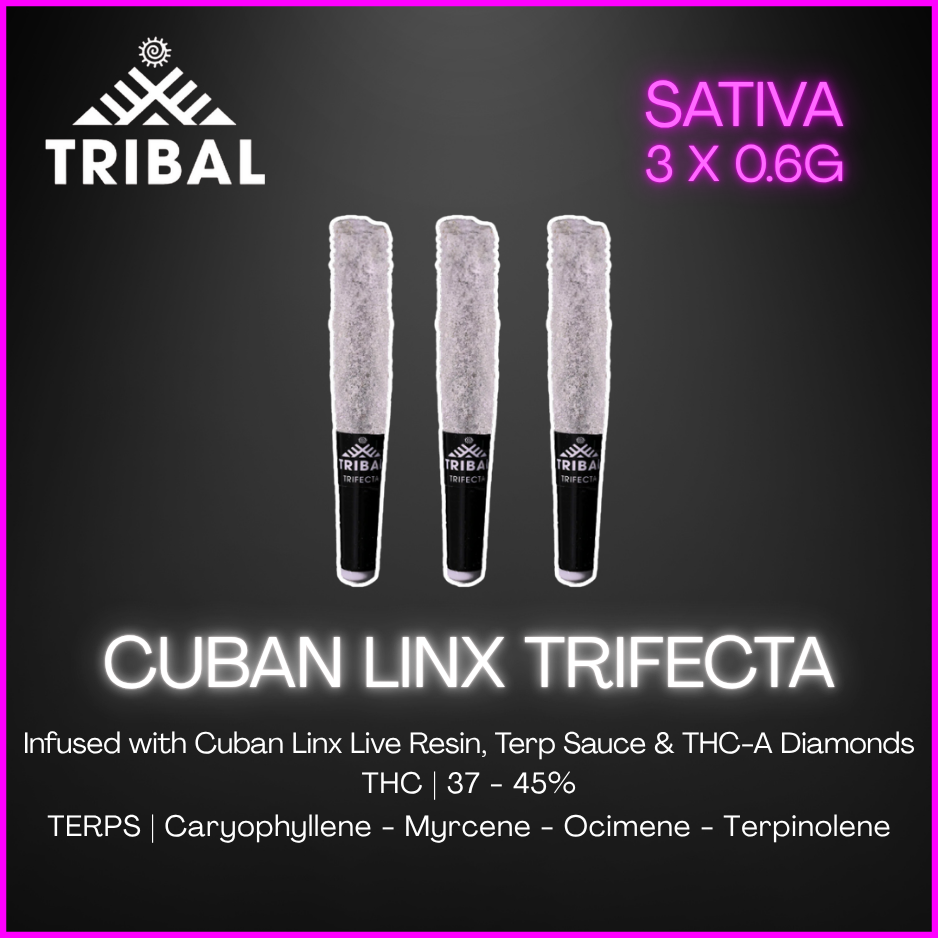 Tribal - Cuban Linx Trifecta Infused Pre-Rolls - 1.8G