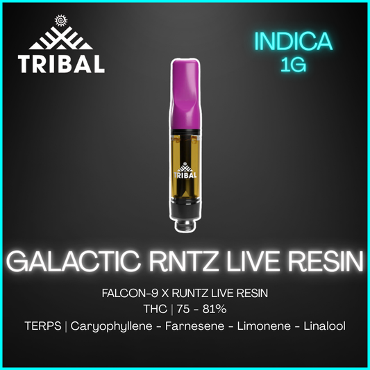 Tribal - Galactic Rntz Live Resin Vape Cart - 1G