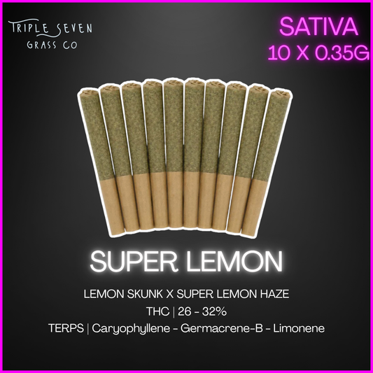 Triple Seven Grass Co. - Super Lemon Pre-Rolls - 3.5G