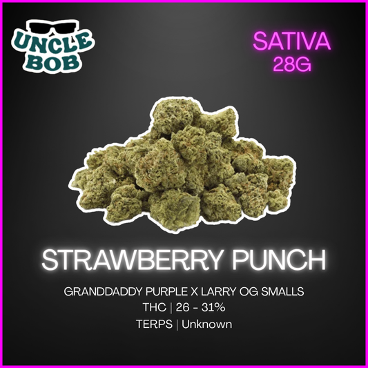 Uncle Bob - Strawberry Punch Smalls - 28g