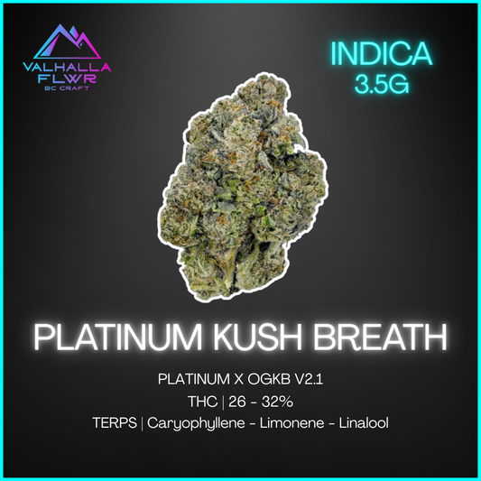 Valhalla Flwr - Platinum Kush Breath - 3.5G