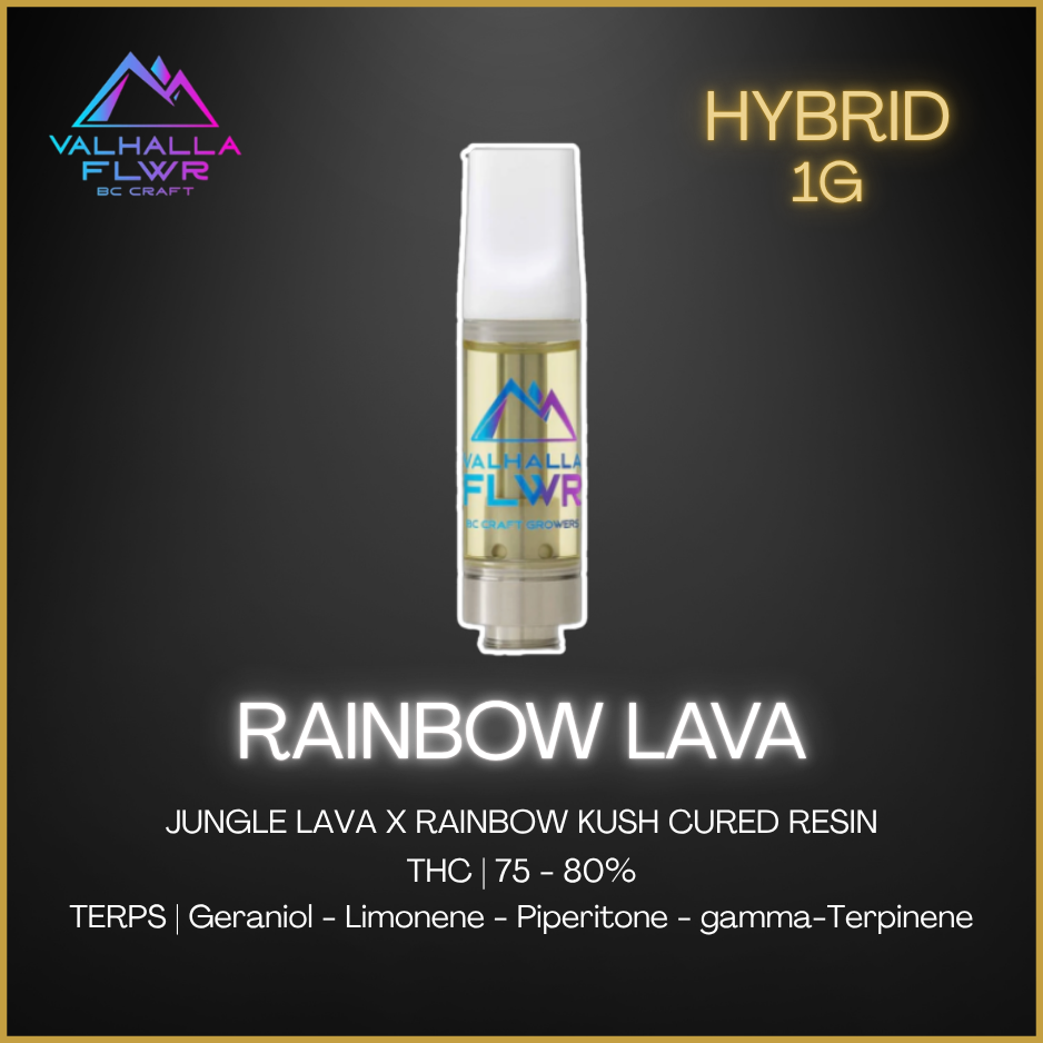 Valhalla Flwr - Rainbow Lava Vape - 1g