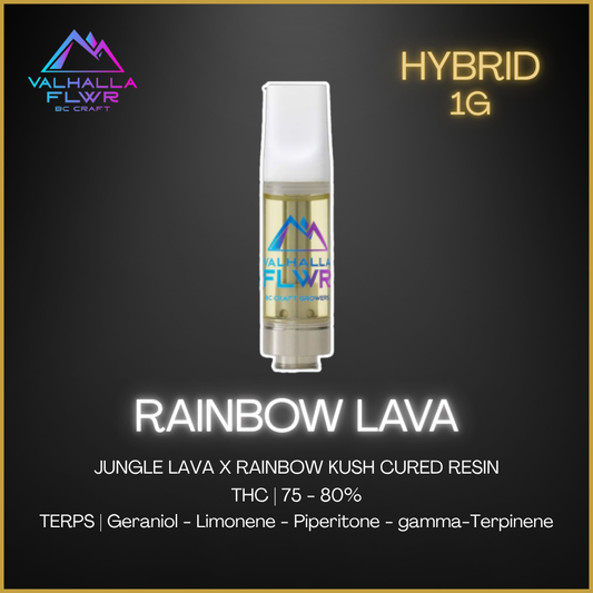 Valhalla Flwr - Rainbow Lava Vape - 1g