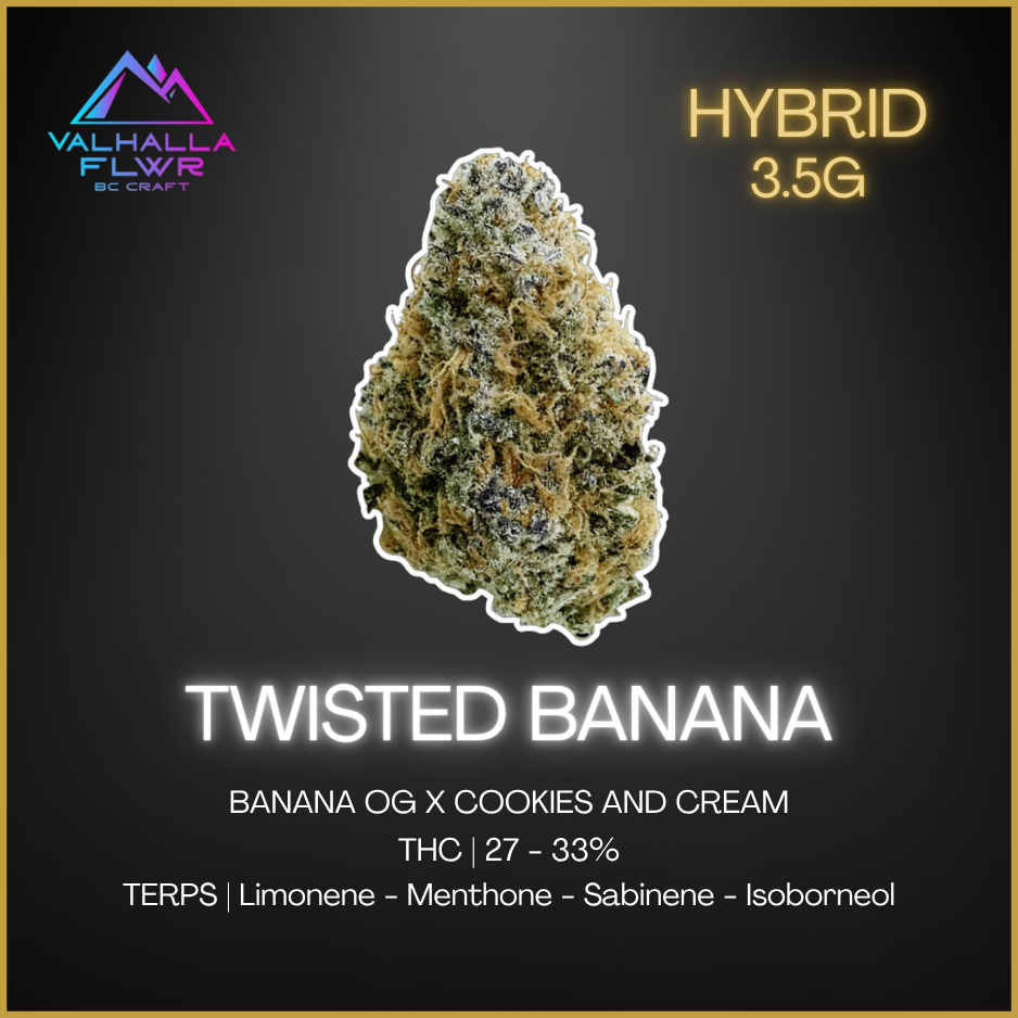 Valhalla Flwr - Twisted Banana - 3.5g