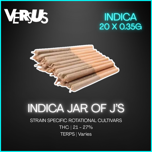 Versus - Indica Jar Of Js Pre-Rolls - 7G