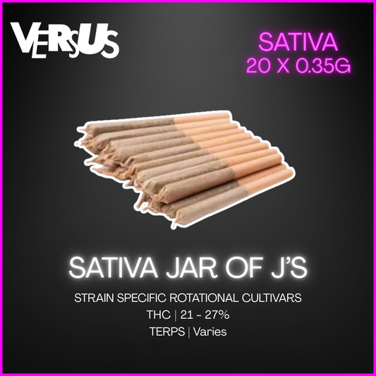 Versus - Sativa Jar Of Js Pre-Rolls - 7G