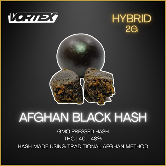 Vortex - Afghan Black Pressed Hash - 2G