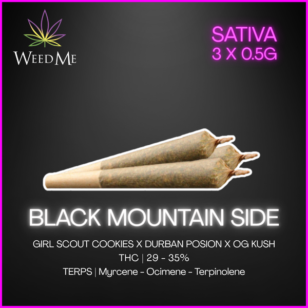 Weed Me - Black Mountain Side Pre_Rolls - 1.5G – Pineapple Victoria