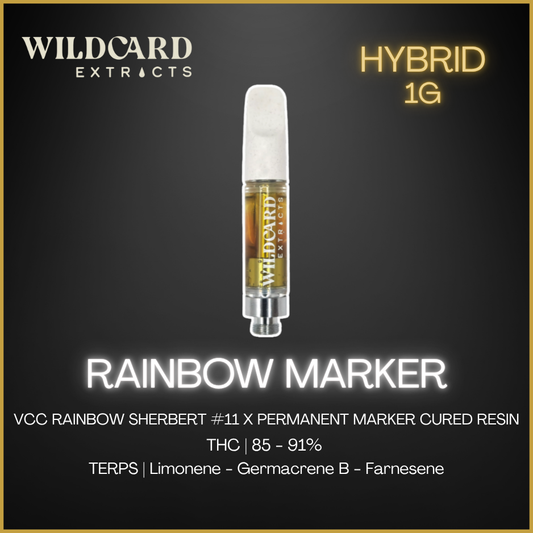 Wildcard - Rainbow Marker Cured Resin Vape - 1g