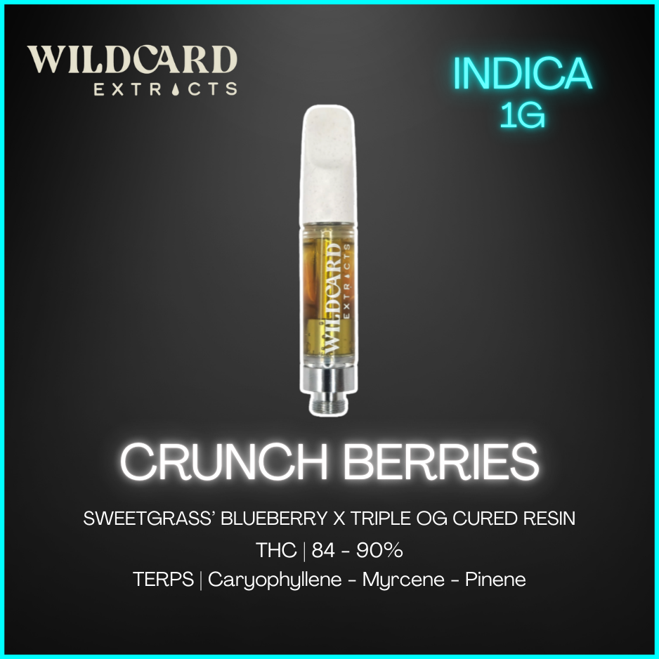 Sweetgrass Cannabis - Crunch Berries Cured Resin Cartridge - 1G