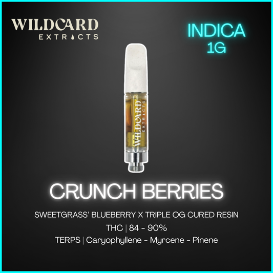 Sweetgrass Cannabis - Crunch Berries Cured Resin Cartridge - 1G