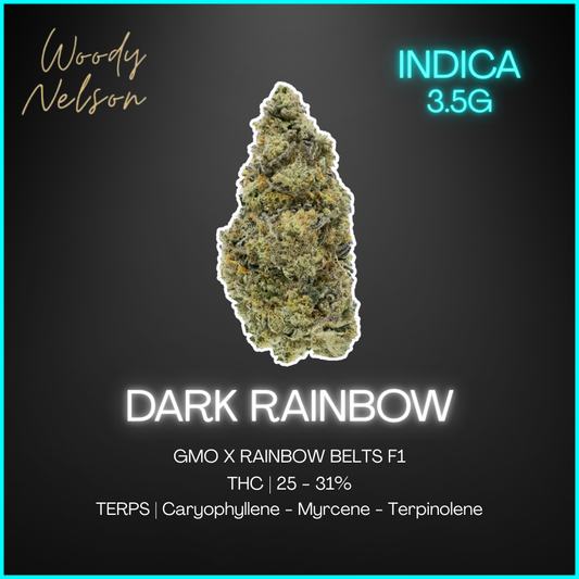Woody Nelson - Dark Rainbow Craft Flower - 3.5G
