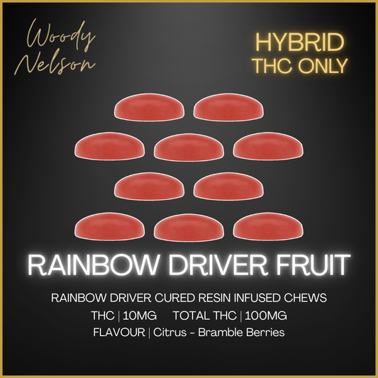 Woody Nelson - Rainbow Driver Cured Resin Fruit Chews - 47G