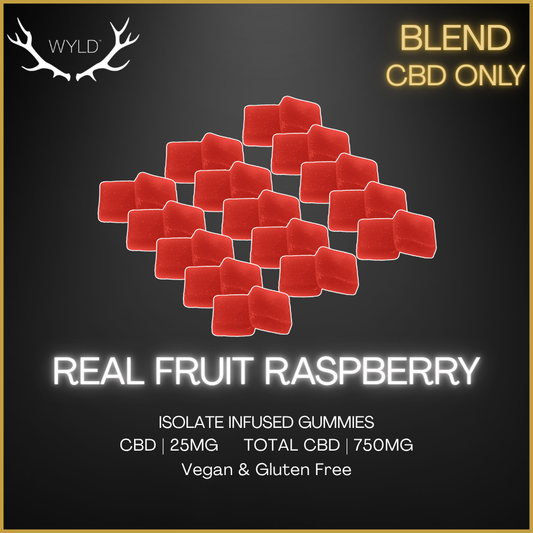 Wyld - Real Fruit Raspberry Cbd Gummies - 120G