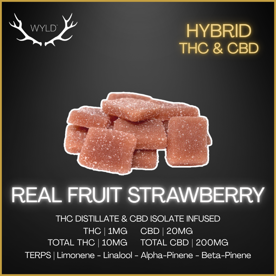 Wyld - Real Fruit Strawberry Cbd Gummies - 40G