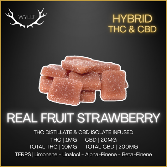 Wyld - Real Fruit Strawberry Cbd Gummies - 40G